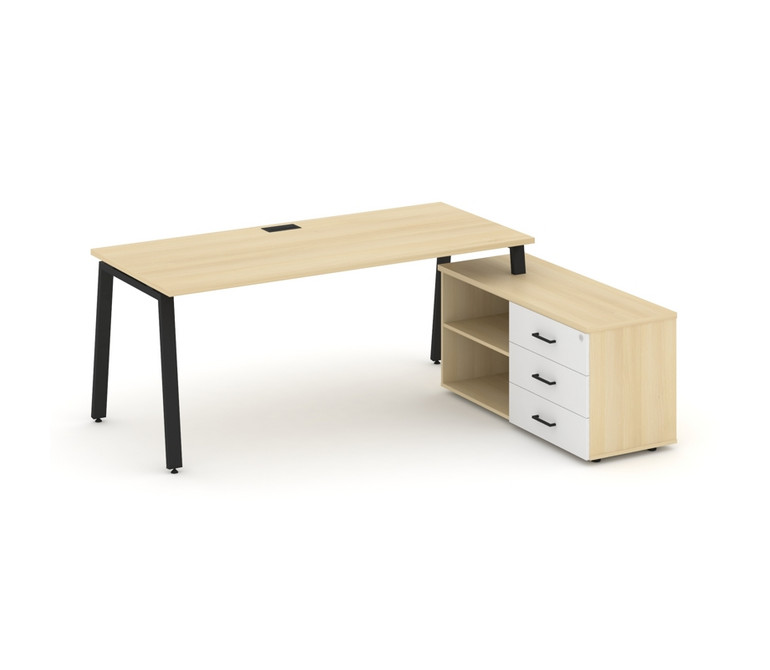 Style Project Direct Стол письменный с греденцией правой SN-6A.SRG-013.M(R) Акация Лорка/Акация Лорк