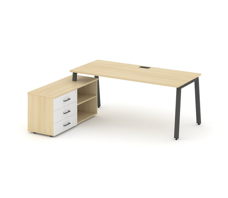 Style Project Direct Стол письменный с греденцией левой SN-6A.SRG-013.M(L) Акация Лорка/Акация Лорка