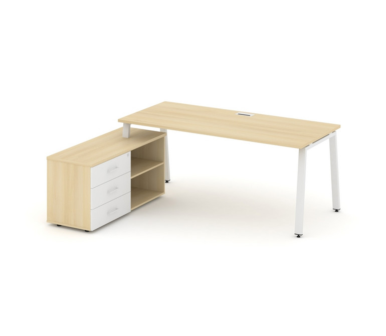 Style Project Direct Стол письменный с греденцией левой SN-6A.SRG-023.M(L) Акация Лорка/Акация Лорка