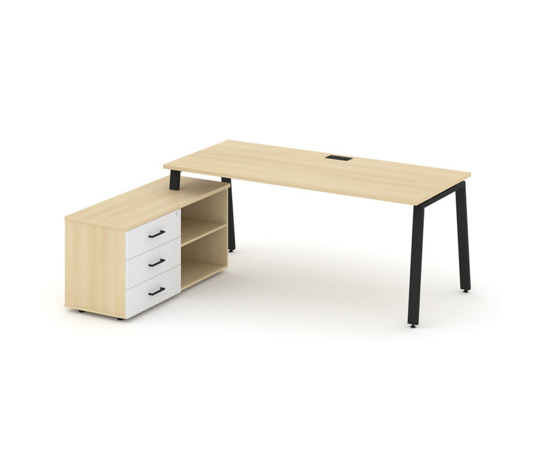 Style Project Direct Стол письменный с греденцией левой SN-6A.SRG-013.M(L) Акация Лорка/Акация Лорка