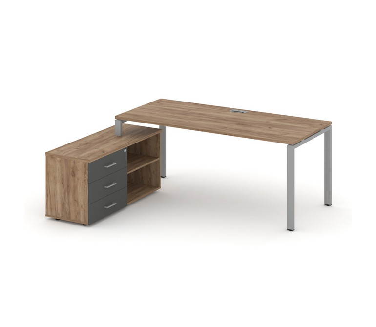 Style Project Direct Стол письменный с греденцией левой SN-6P.SRG-014.M(L) Дуб Табак/Дуб Табак/Антра