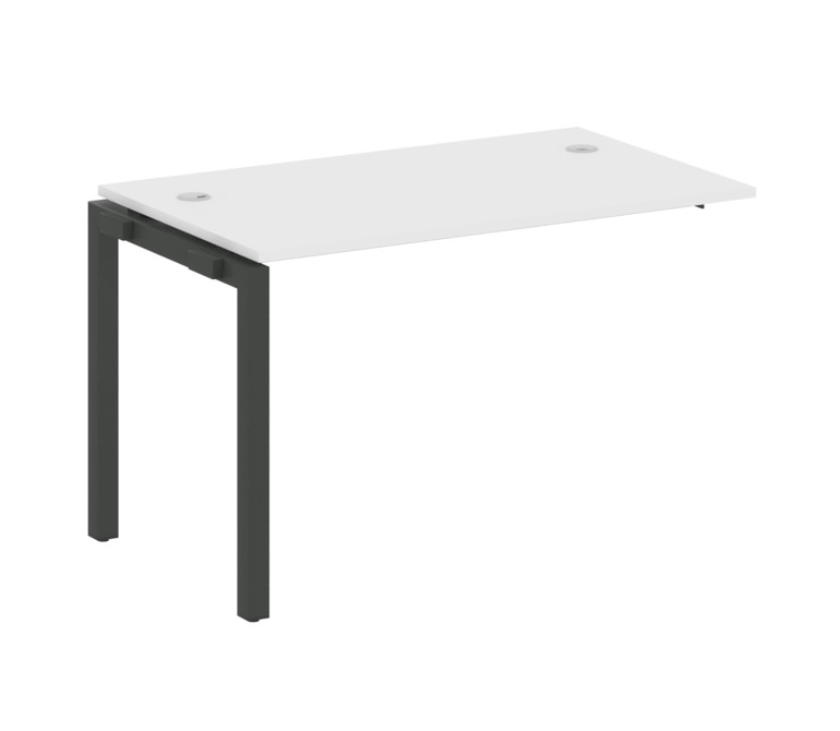 Metal System Quattro Проходной элемент рабочей станции на П-образном м/к 50БП.ПРС-СП-1.2 Белый/Метал