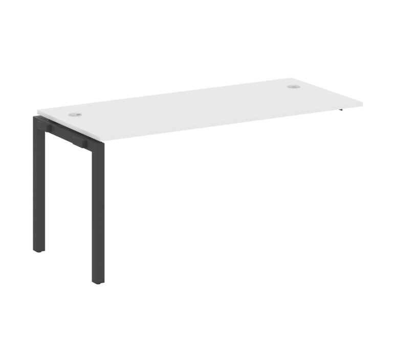 Metal System Quattro Проходной элемент рабочей станции на П-образном м/к 50БП.ПРС-СП-1.4 Белый/Метал