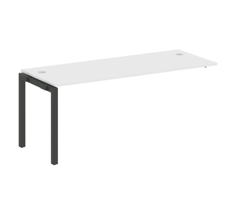 Metal System Quattro Проходной элемент рабочей станции на П-образном м/к 50БП.ПРС-СП-1.5 Белый/Метал