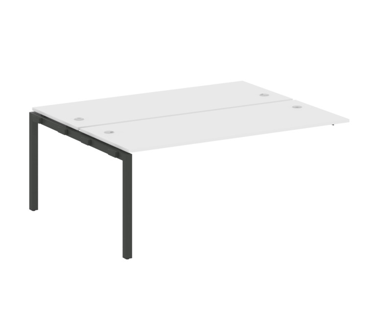 Metal System Quattro Проходной элемент рабочей станции на П-образном м/к 50БП.ПРС-СП-2.5 Белый/Метал