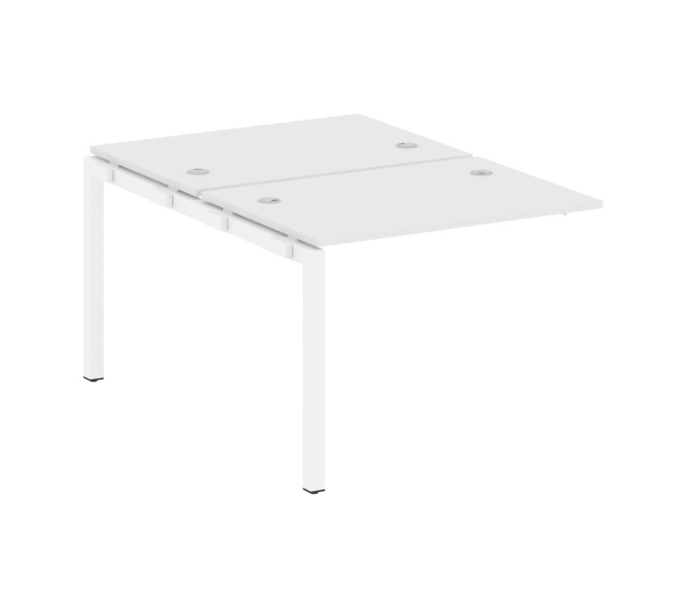 Metal System Quattro Проходной элемент рабочей станции на П-образном м/к 50БП.ПРС-СП-2.1 Белый/Метал