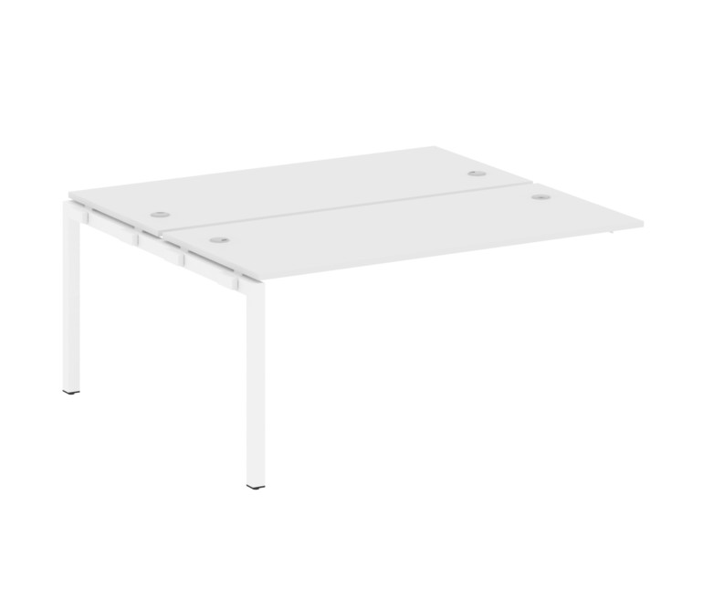 Metal System Quattro Проходной элемент рабочей станции на П-образном м/к 50БП.ПРС-СП-2.4 Белый/Метал