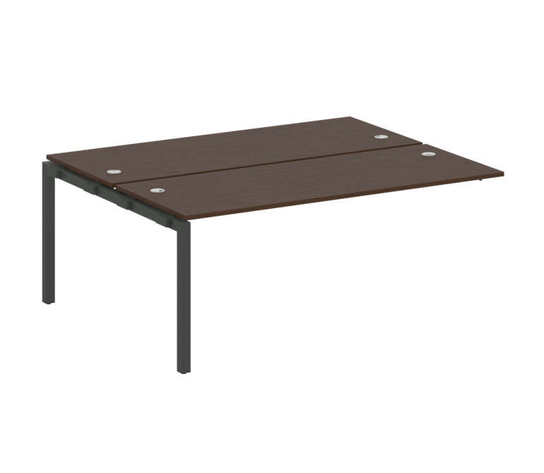 Metal System Quattro Проходной элемент рабочей станции на П-образном м/к 50БП.ПРС-СП-2.5 Венге Цаво/