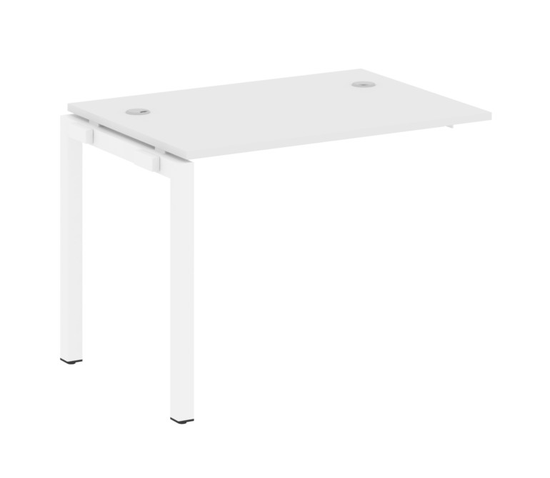 Metal System Quattro Проходной элемент рабочей станции на П-образном м/к 50БП.ПРС-СП-1.1 Белый/Метал