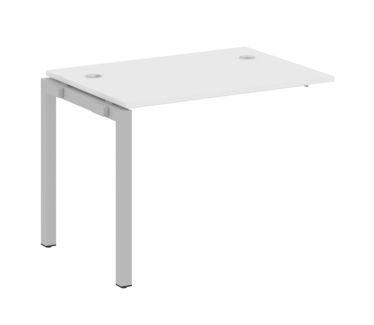 Metal System Quattro Проходной элемент рабочей станции на П-образном м/к 50БП.ПРС-СП-1.1 Белый/Метал