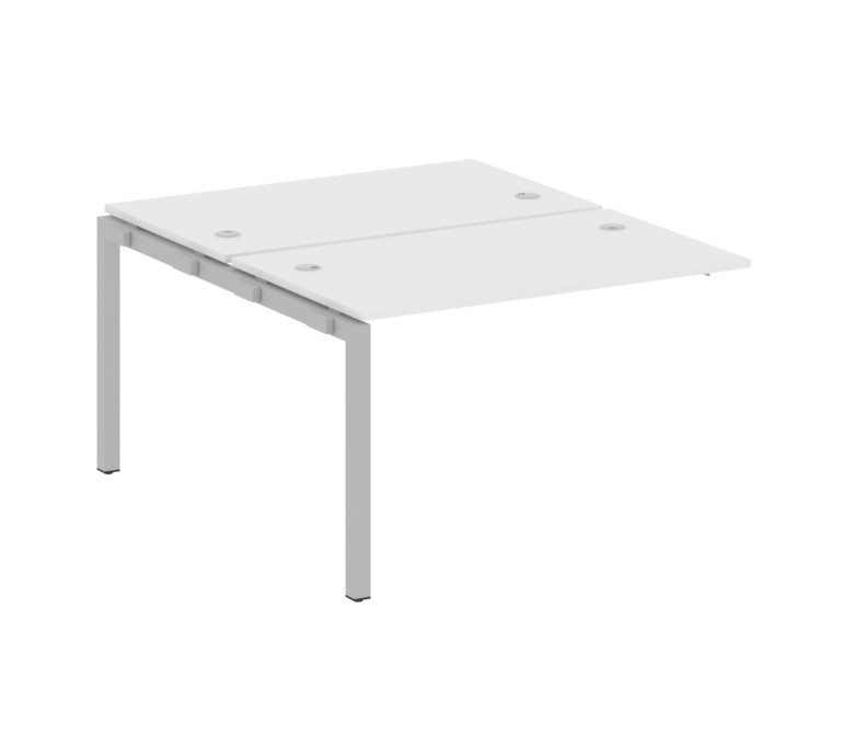 Metal System Quattro Проходной элемент рабочей станции на П-образном м/к 50БП.ПРС-СП-2.2 Белый/Метал