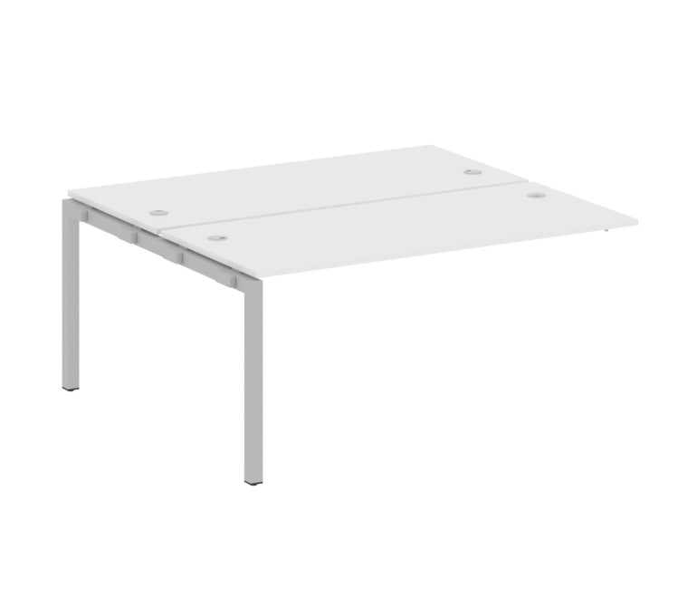 Metal System Quattro Проходной элемент рабочей станции на П-образном м/к 50БП.ПРС-СП-2.4 Белый/Метал