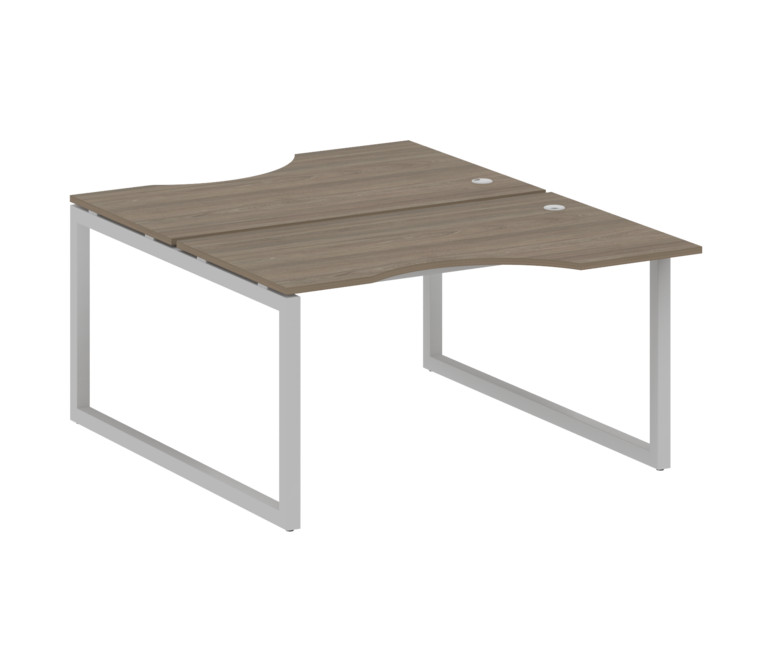 Metal System Quattro Рабочая станция криволинейная на О-образном м/к 50БО.РАС-СА-2.2 Вяз Благородный