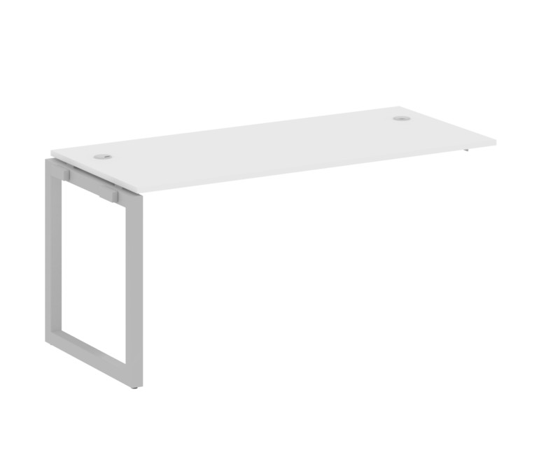 Metal System Quattro Проходной элемент рабочей станции на О-образном м/к 50БО.ПРС-СП-1.4 Белый/Метал