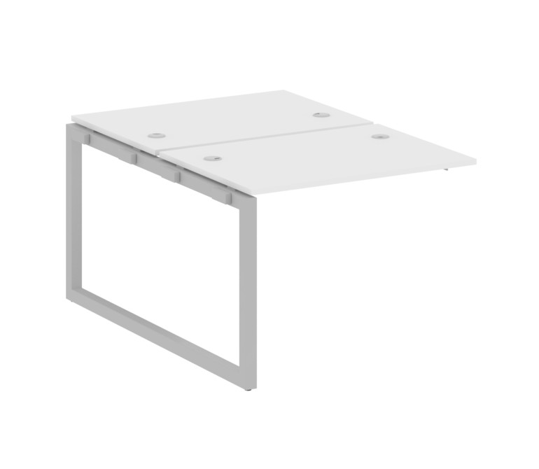 Metal System Quattro Проходной элемент рабочей станции на О-образном м/к 50БО.ПРС-СП-2.1 Белый/Метал