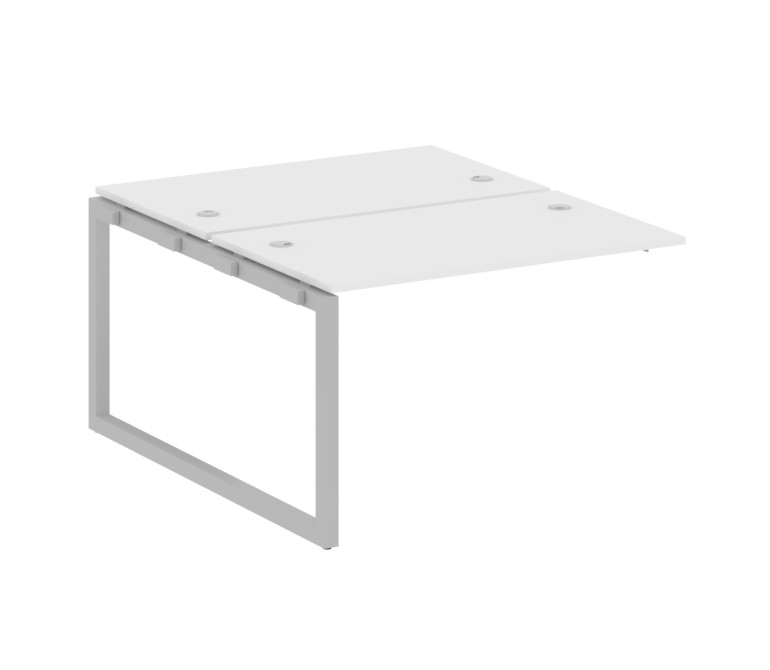 Metal System Quattro Проходной элемент рабочей станции на О-образном м/к 50БО.ПРС-СП-2.2 Белый/Метал