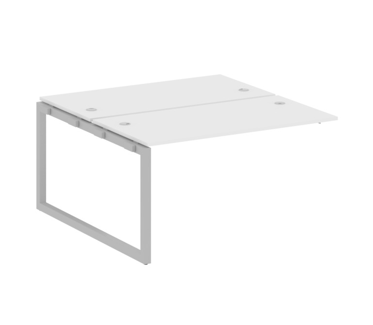 Metal System Quattro Проходной элемент рабочей станции на О-образном м/к 50БО.ПРС-СП-2.3 Белый/Метал