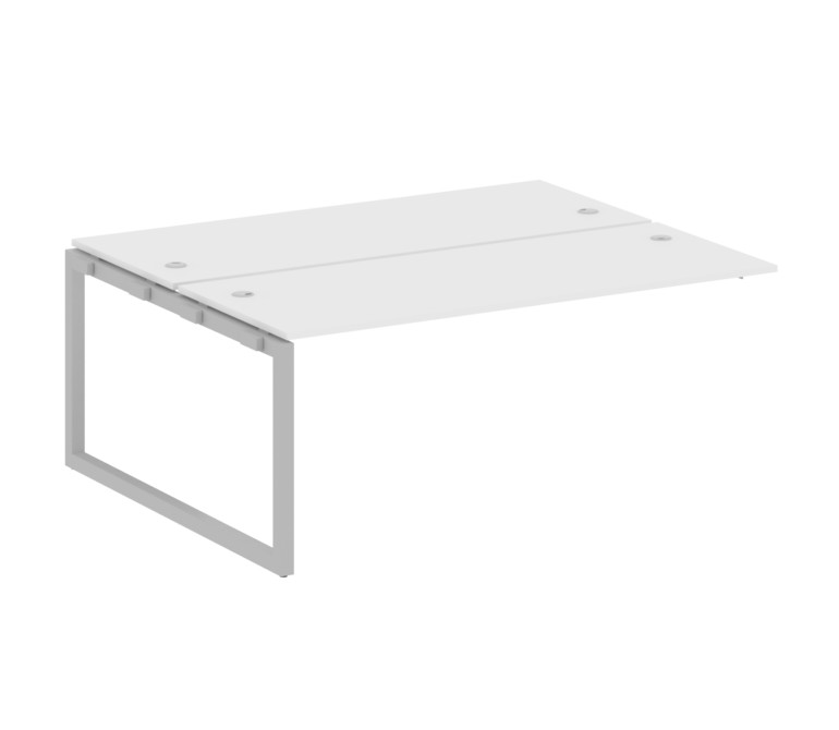 Metal System Quattro Проходной элемент рабочей станции на О-образном м/к 50БО.ПРС-СП-2.5 Белый/Метал