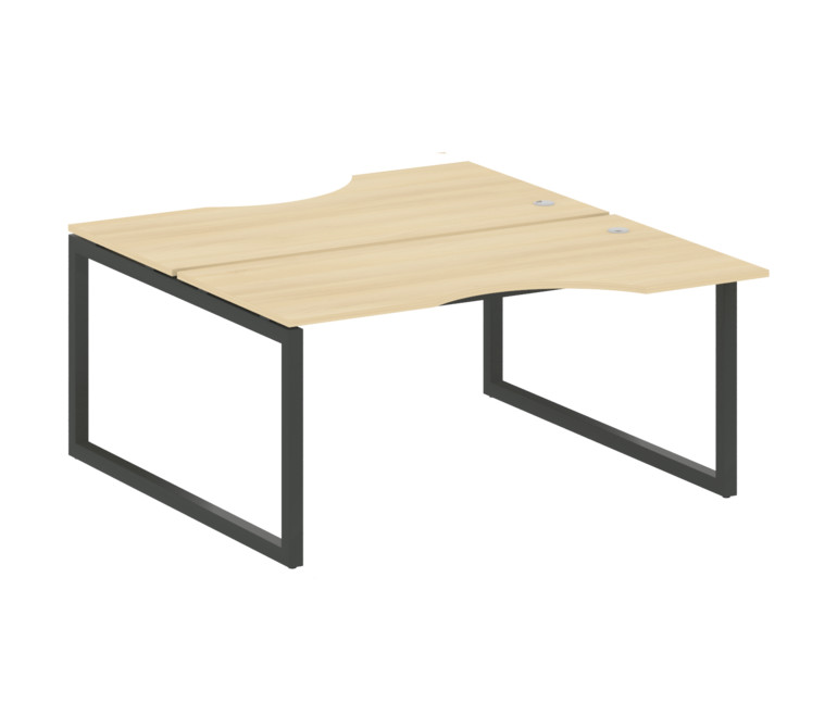 Metal System Quattro Рабочая станция криволинейная на О-образном м/к 50БО.РАС-СА-2.1 Акация Лорка/Ме