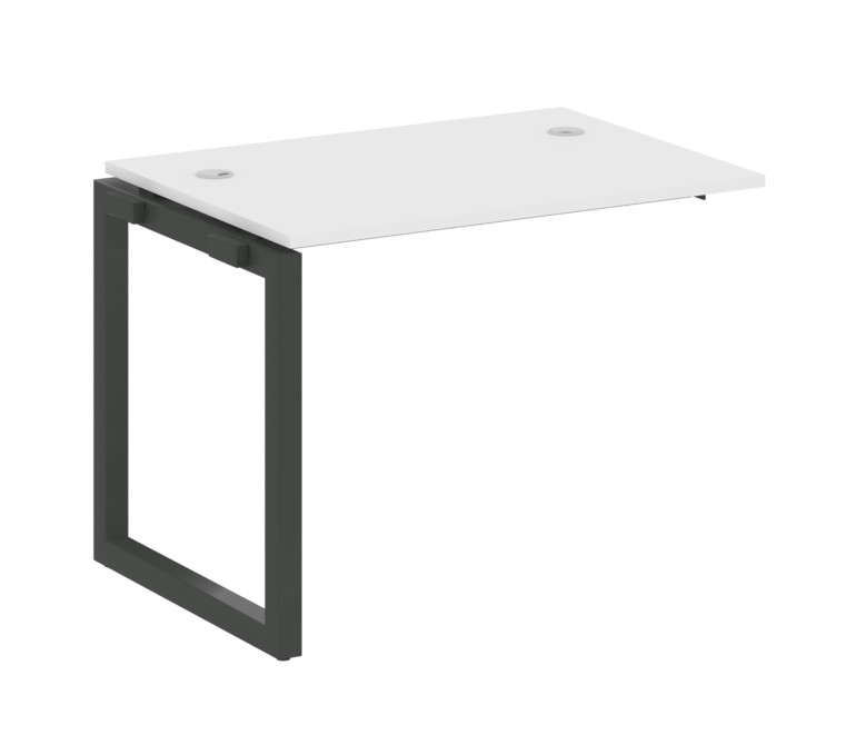 Metal System Quattro Проходной элемент рабочей станции на О-образном м/к 50БО.ПРС-СП-1.1 Белый/Метал