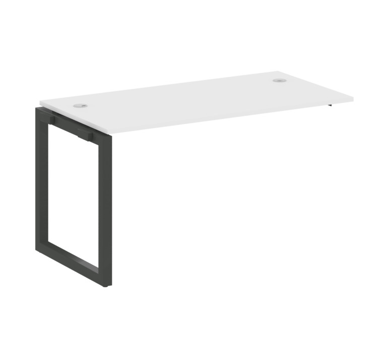 Metal System Quattro Проходной элемент рабочей станции на О-образном м/к 50БО.ПРС-СП-1.3 Белый/Метал