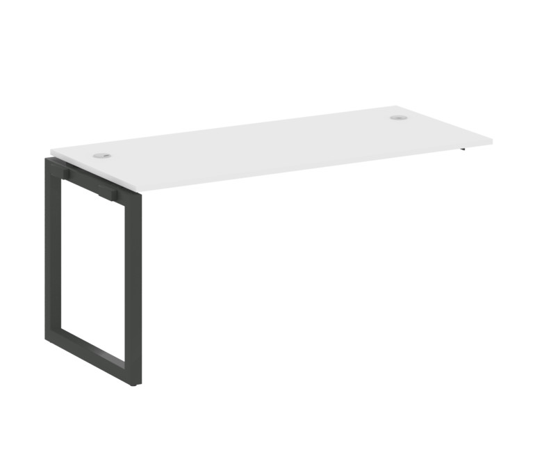 Metal System Quattro Проходной элемент рабочей станции на О-образном м/к 50БО.ПРС-СП-1.4 Белый/Метал