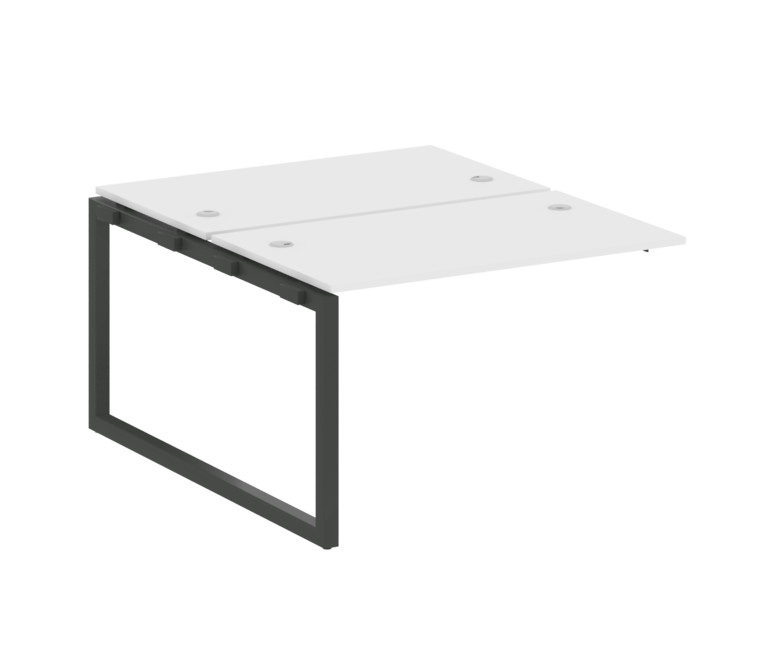 Metal System Quattro Проходной элемент рабочей станции на О-образном м/к 50БО.ПРС-СП-2.2 Белый/Метал