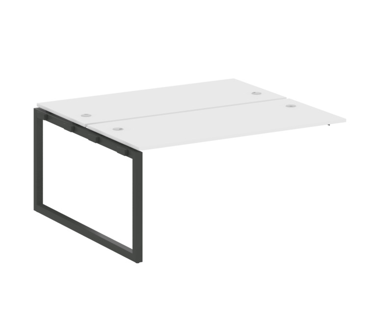 Metal System Quattro Проходной элемент рабочей станции на О-образном м/к 50БО.ПРС-СП-2.4 Белый/Метал