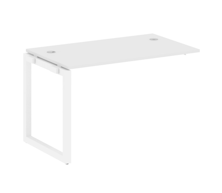 Metal System Quattro Проходной элемент рабочей станции на О-образном м/к 50БО.ПРС-СП-1.2 Белый/Метал