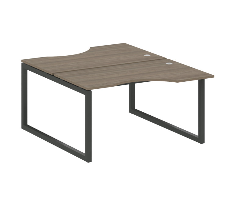 Metal System Quattro Рабочая станция криволинейная на О-образном м/к 50БО.РАС-СА-2.2 Вяз Благородный