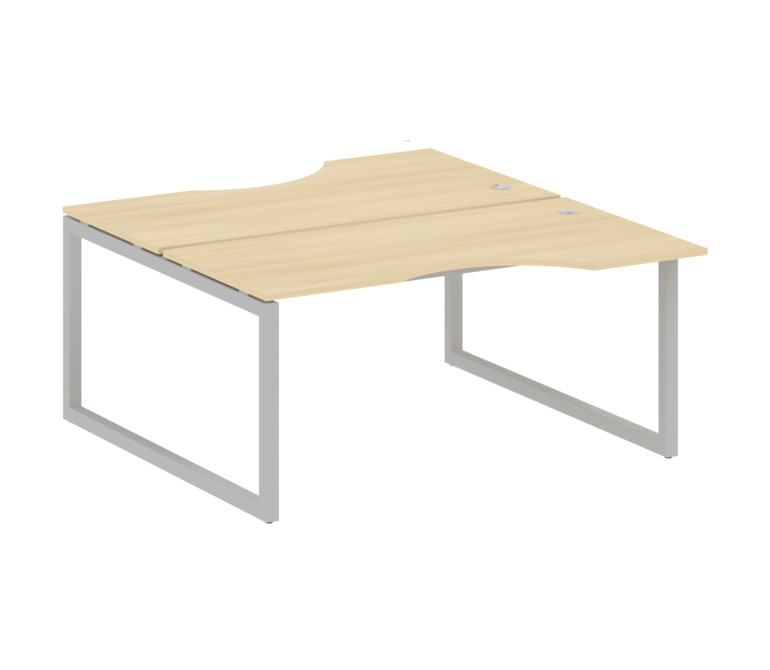 Metal System Quattro Рабочая станция криволинейная на О-образном м/к 50БО.РАС-СА-2.1 Акация Лорка/Ме