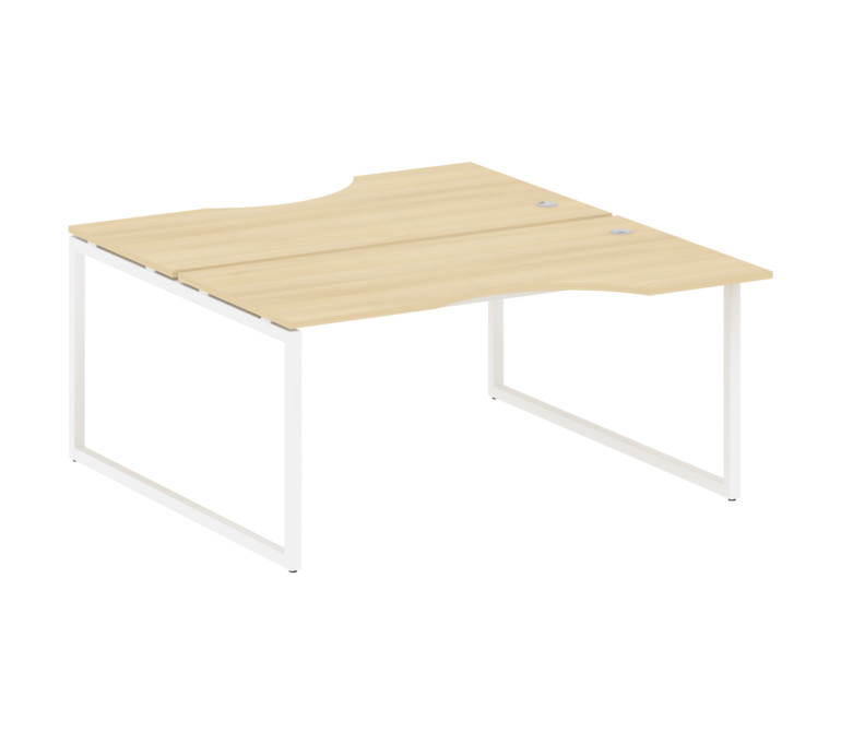 Metal System Quattro Рабочая станция криволинейная на О-образном м/к 40БО.РАС-СА-2.1 Акация Лорка/Ме