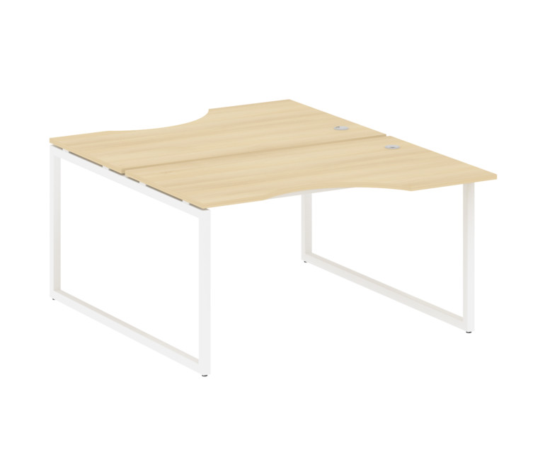 Metal System Quattro Рабочая станция криволинейная на О-образном м/к 40БО.РАС-СА-2.2 Акация Лорка/Ме