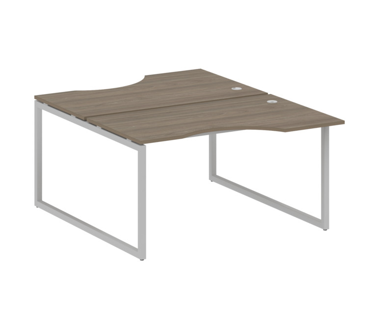 Metal System Quattro Рабочая станция криволинейная на О-образном м/к 40БО.РАС-СА-2.2 Вяз Благородный