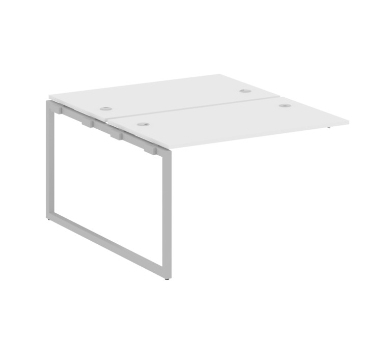 Metal System Quattro Проходной элемент рабочей станции на О-образном м/к 40БО.ПРС-СП-2.2 Белый/Метал