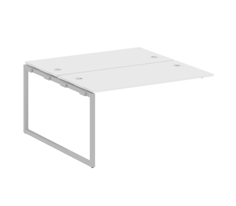 Metal System Quattro Проходной элемент рабочей станции на О-образном м/к 40БО.ПРС-СП-2.3 Белый/Метал