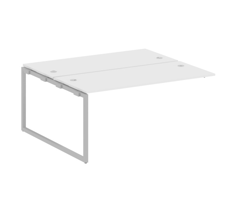 Metal System Quattro Проходной элемент рабочей станции на О-образном м/к 40БО.ПРС-СП-2.4 Белый/Метал