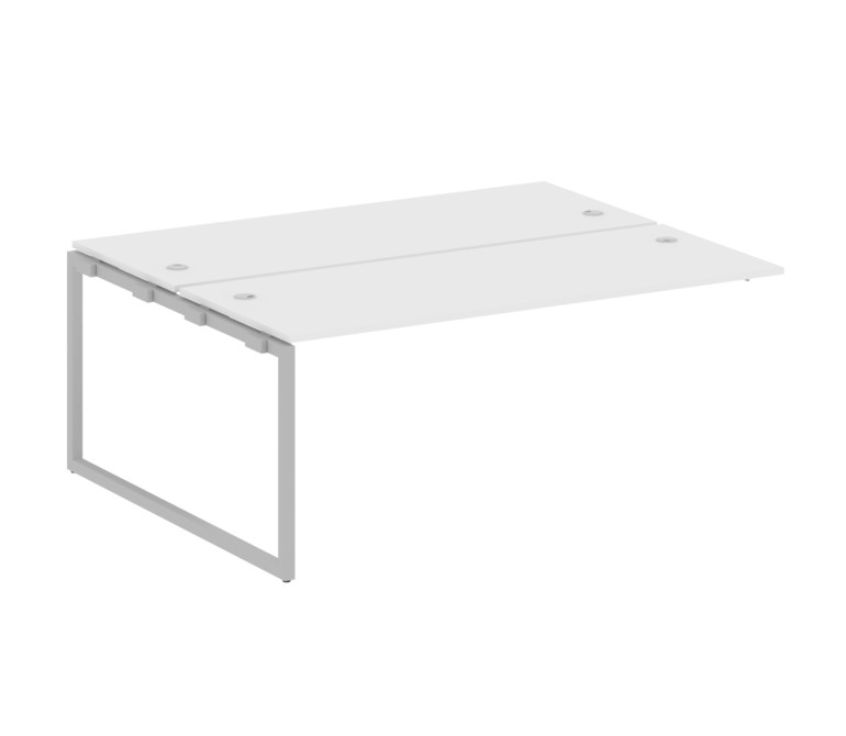 Metal System Quattro Проходной элемент рабочей станции на О-образном м/к 40БО.ПРС-СП-2.5 Белый/Метал