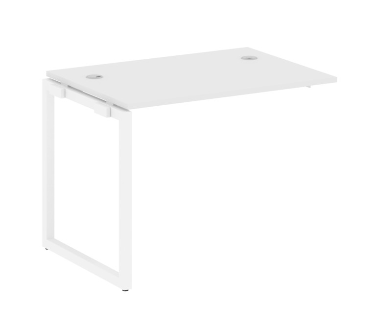 Metal System Quattro Проходной элемент рабочей станции на О-образном м/к 40БО.ПРС-СП-1.1 Белый/Метал