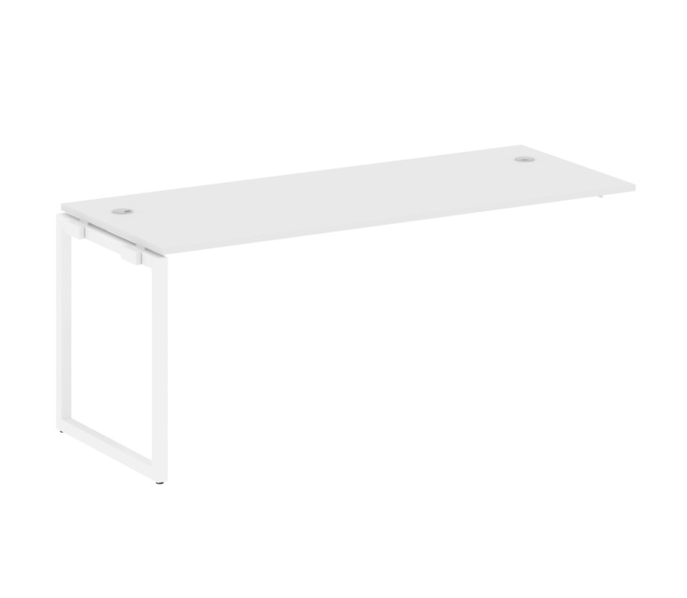 Metal System Quattro Проходной элемент рабочей станции на О-образном м/к 40БО.ПРС-СП-1.5 Белый/Метал