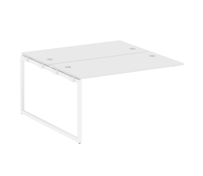 Metal System Quattro Проходной элемент рабочей станции на О-образном м/к 40БО.ПРС-СП-2.3 Белый/Метал