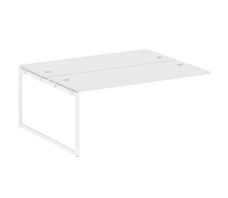 Metal System Quattro Проходной элемент рабочей станции на О-образном м/к 40БО.ПРС-СП-2.5 Белый/Метал