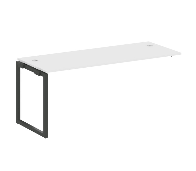 Metal System Quattro Проходной элемент рабочей станции на О-образном м/к 40БО.ПРС-СП-1.5 Белый/Метал