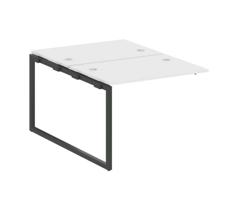 Metal System Quattro Проходной элемент рабочей станции на О-образном м/к 40БО.ПРС-СП-2.1 Белый/Метал