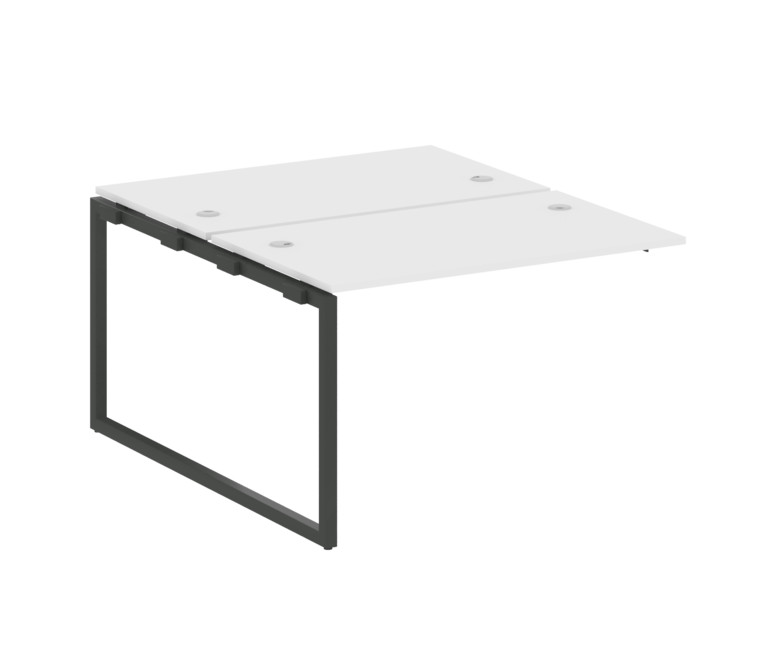 Metal System Quattro Проходной элемент рабочей станции на О-образном м/к 40БО.ПРС-СП-2.2 Белый/Метал