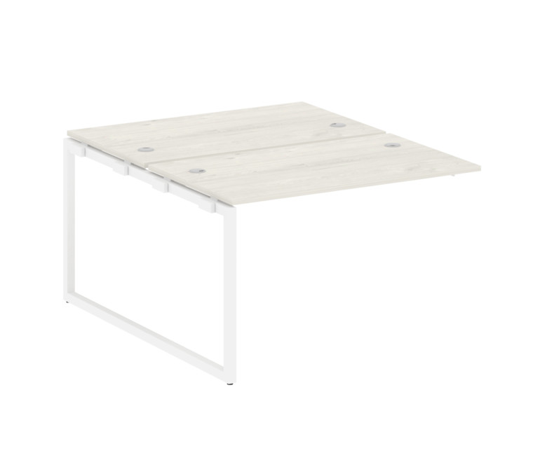 Metal System Quattro Проходной элемент рабочей станции на О-образном м/к 40БО.ПРС-СП-2.2 Дуб Наварра