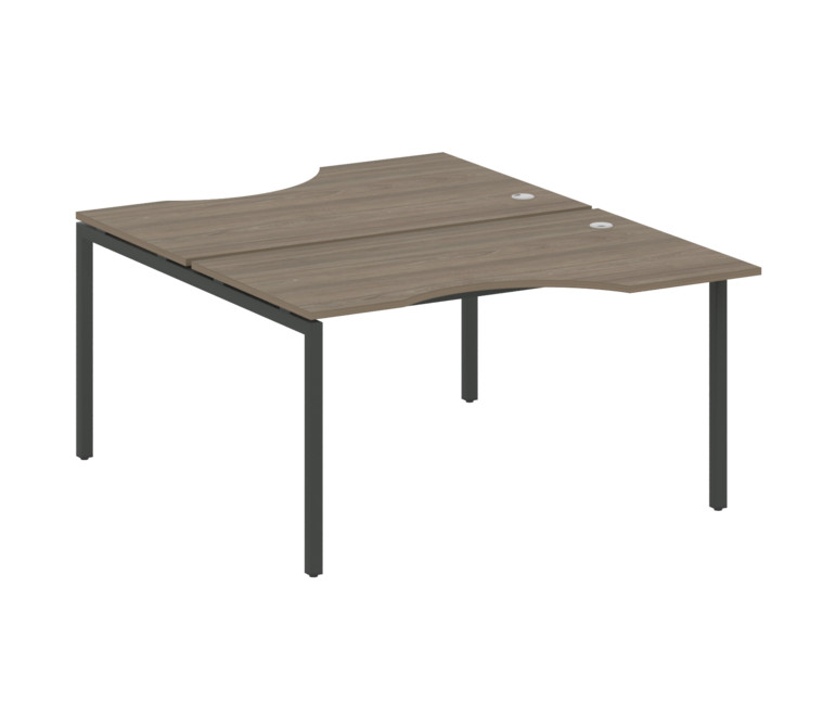 Metal System Quattro Рабочая станция криволинейная на П-образном м/к 40БП.РАС-СА-2.2 Вяз Благородный