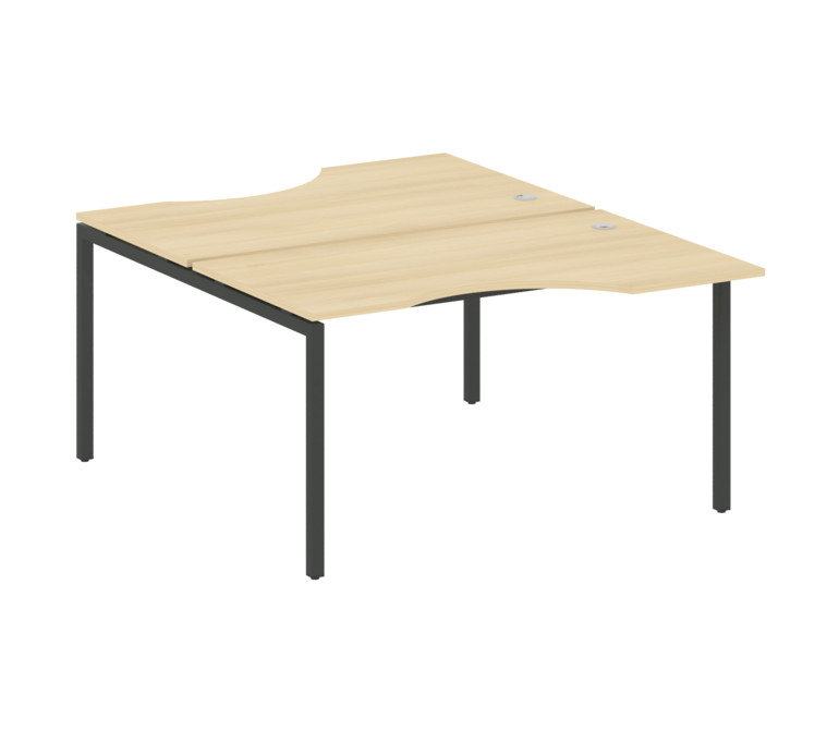 Metal System Quattro Рабочая станция криволинейная на П-образном м/к 40БП.РАС-СА-2.2 Акация Лорка/Ме