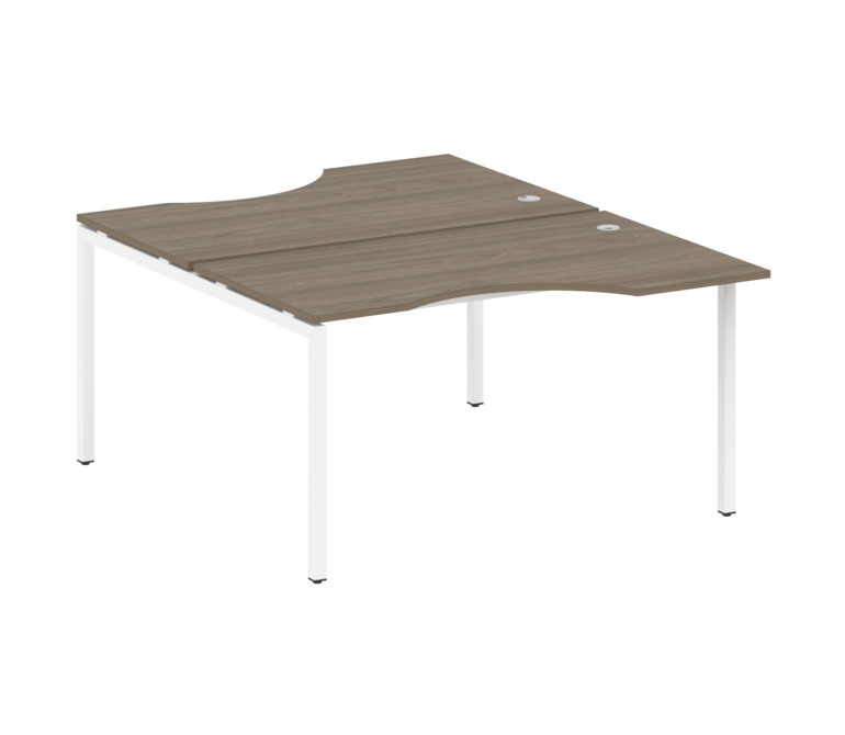 Metal System Quattro Рабочая станция криволинейная на П-образном м/к 40БП.РАС-СА-2.2 Вяз Благородный