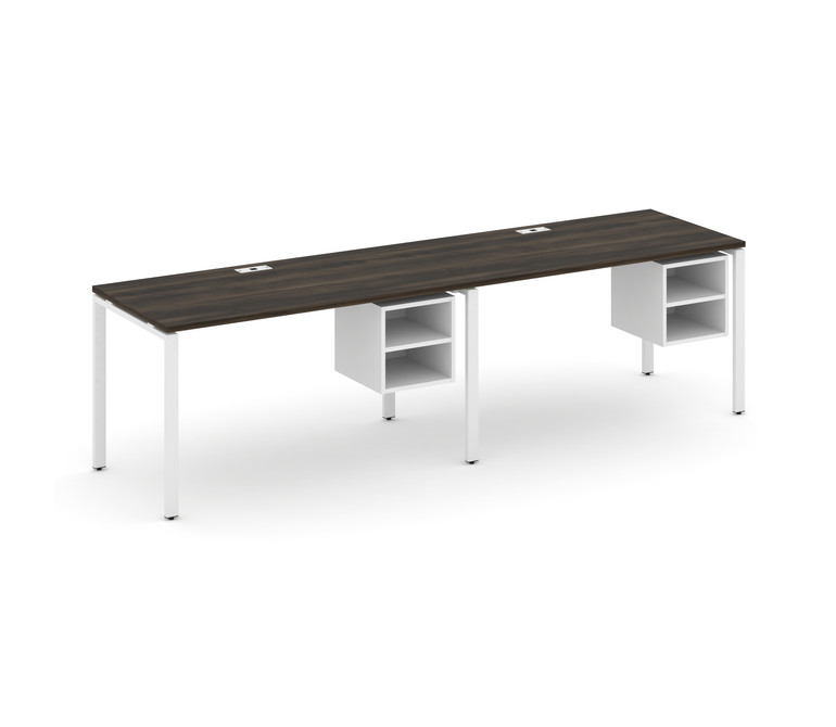 Concept Рабочая станция односторонняя с подвес. тумбами 2 места CN.ORS-107 Дуб Мали/Белый Бриллиант/